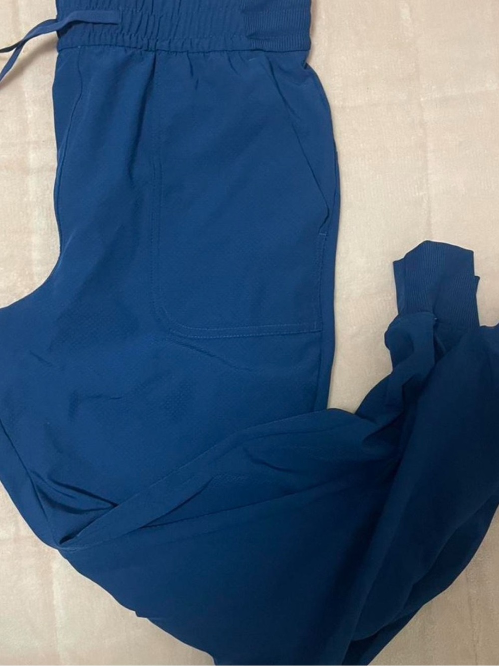 Women's Deep Blue Drawstring Jogger Pants